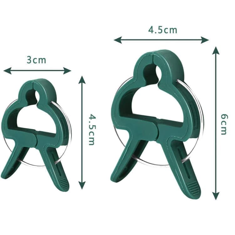 50-pack Plant Clamps for Trellis Support, 1.5 inch, 4.5cm x 6cm, Compatible with Plant Support Systems