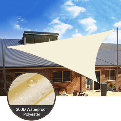 4x4x5.7M Waterproof Sun Sail UV Protection for Garden Terrace and Pool with Mounting Materials, Dark Blue