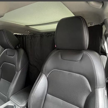 3-pack Car Sunshade Privacy Curtain with Mosquito Net, Fits Over Car Windows and Compartment
