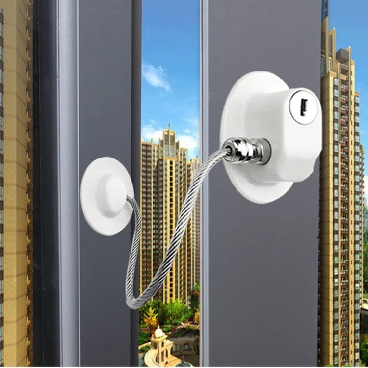 2 pcs Child Safety Lock Self-Adhesive for Refrigerators Cabinets Windows Toilet Lids, Black