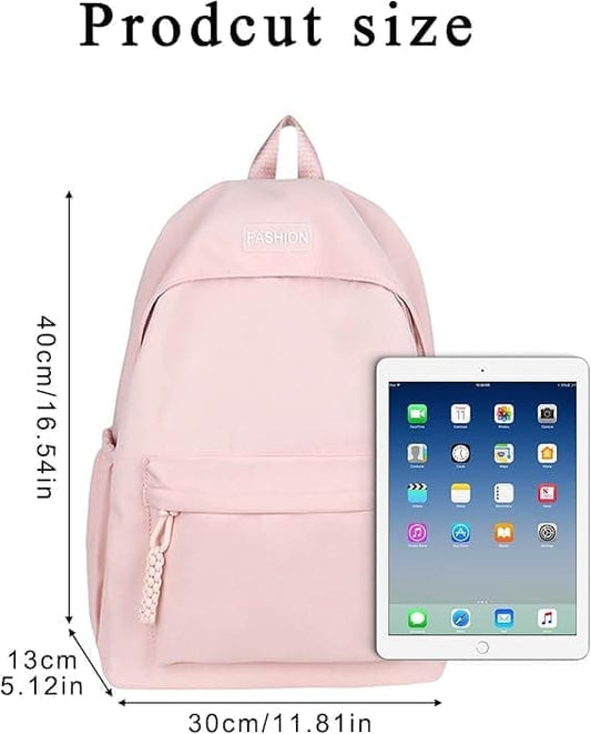 Waterproof Children's Backpack Lightweight School Bag for Everyday Use and Travel, Pink