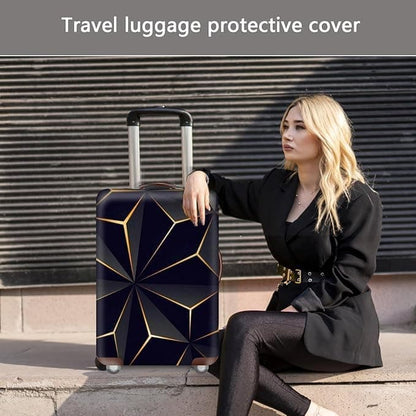 1 Pack Elastic Suitcase Cover Travel Luggage Protection Scratch Resistant Washable Trolley Case Cover, L(26-28INCH)