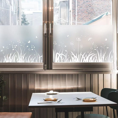 Dandelion Window Film Privacy Protection UV Blocking for Bathroom, 45cm x 200cm