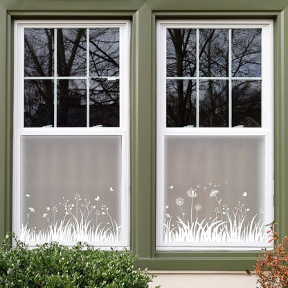Dandelion Window Film Privacy Protection UV Blocking for Bathroom, 45cm x 200cm
