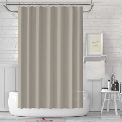 Waterproof Reinforced PEVA Shower Curtain Mildew Resistant Colorfast Durable Quick-Drying, 71x72 inches, Beige