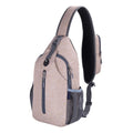 1 Crossbody Chest Backpack with Headphone Jack, Multifunctional Unisex Shoulder Bag for Hiking Travel Climbing, Pink