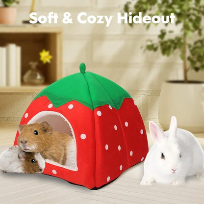 Small Animal House for Guinea Pigs and Rabbits, Cat Bed for Sleep Play Rest, Compatible with Smultron Pet, 36 x 36 x 38cm