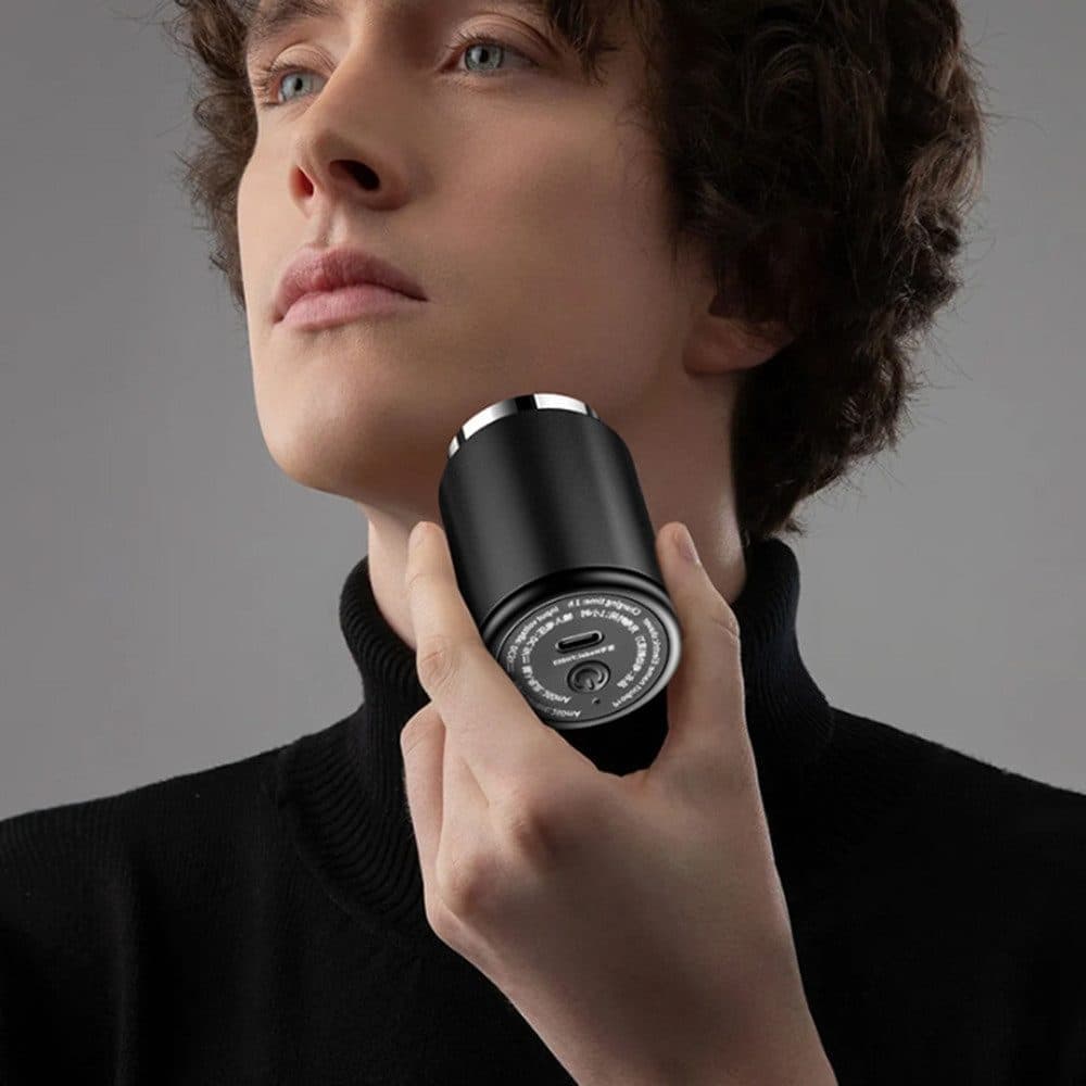 Electric Shaver Mini for Men, Travel & Everyday Use, Compatible with Braun, Gray.