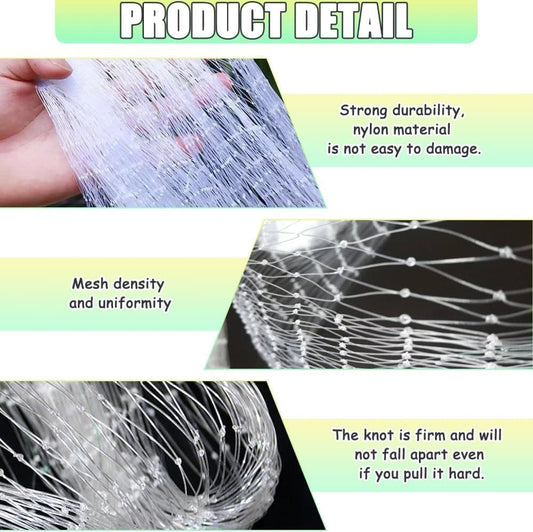 1 Pack Cat Protection Net for Balconies and Windows, Compatible with Cats, 6M x 3M