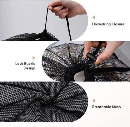 1-Pack Large Laundry Travel Bag, 60x90 cm, Black