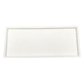 White Silicone Storage Tray for Makeup and Small Items, 20 cm x 10 cm.