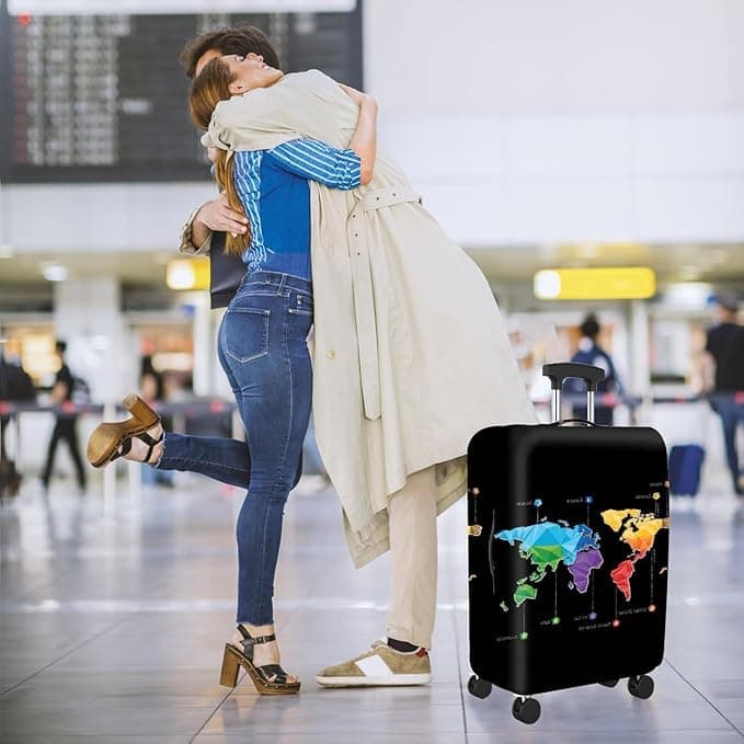 Washable Reusable Elastic Suitcase Cover Luggage Protector Travel Protective Cover, 18-32 Inch