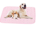 50-100 cm Dog and Cat Cooling Mat, Breathable Pet Cooling Pad, Pink, 70×55 cm