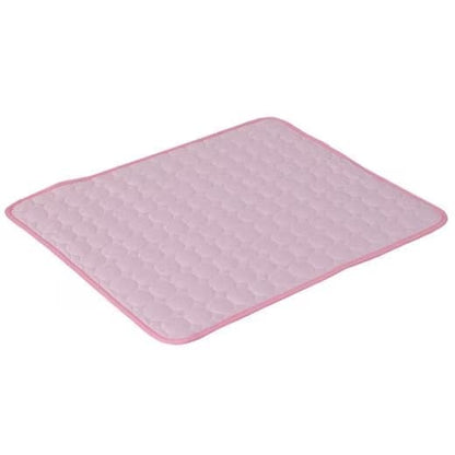 50-100 cm Dog and Cat Cooling Mat, Breathable Pet Cooling Pad, Pink, 70×55 cm