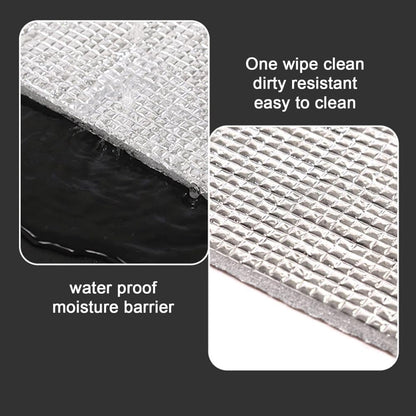 50x100cm Aluminum Foil Sun Protection Film, Self-Adhesive Thermal Insulation UV Privacy Protection for Balcony Windows Conservatories, Gray