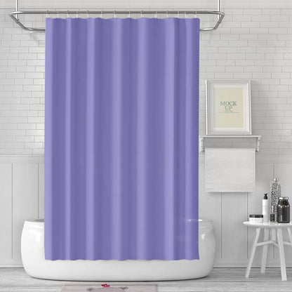 Waterproof Quick-Drying Shower Curtain 180x180cm, Mold Resistant for Bathroom and Outdoor Use, Light Purple