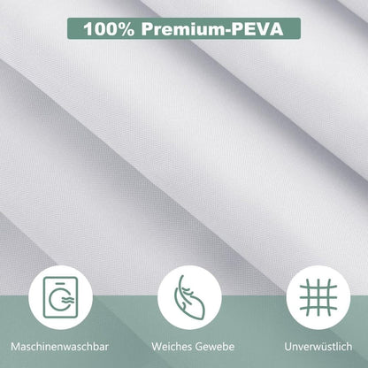 Waterproof Quick-Drying Shower Curtain 180x180cm, Mold Resistant for Bathroom and Outdoor Use, Light Purple