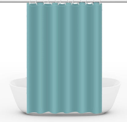 Waterproof Shower Curtain 180x180cm, Light Blue, Quick-Drying Mold Resistant, Compatible with Outdoor Shower and Bathroom