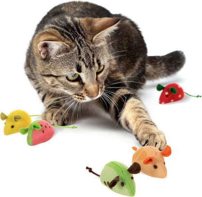 1 Pack Catnip Toy Fruit-Shaped Soft Plush for Cats, Stimulating Fun Play