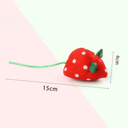1 Pack Catnip Toy Fruit-Shaped Soft Plush for Cats, Stimulating Fun Play