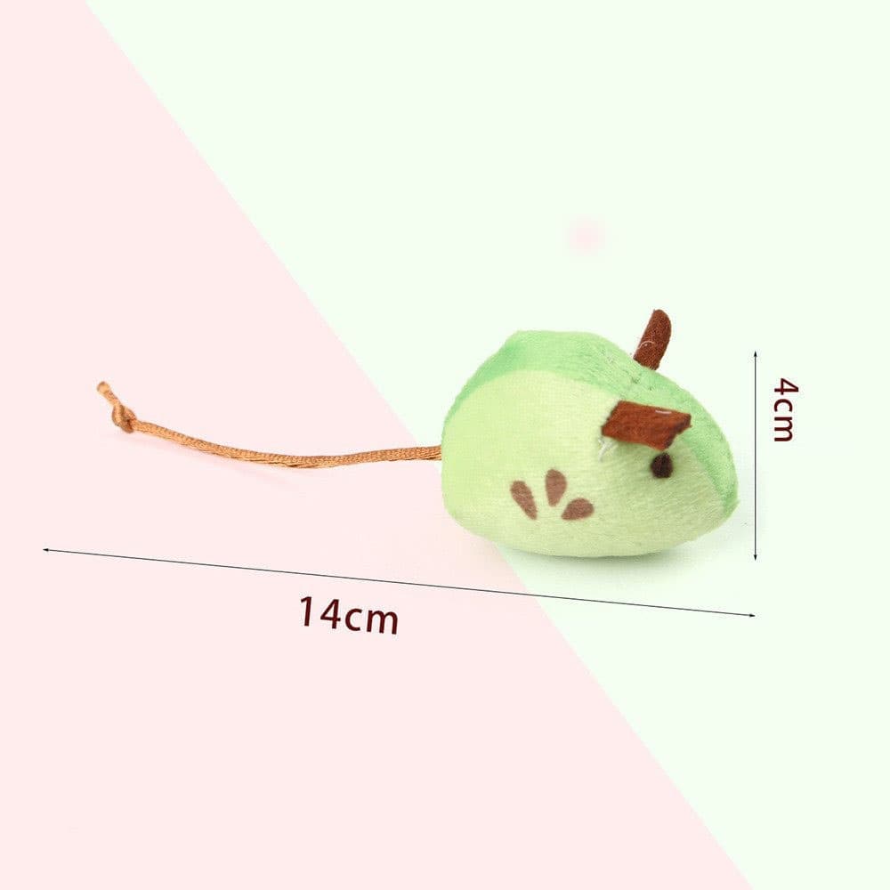 1 Pack Catnip Toy Fruit-Shaped Soft Plush for Cats, Stimulating Fun Play