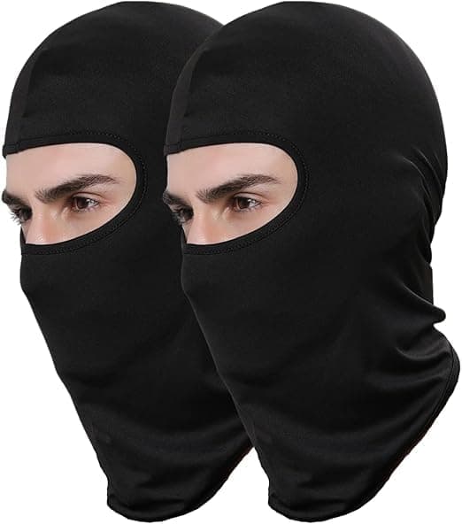 2-Pack Balaclava Face Mask Ski Mask Bandana.