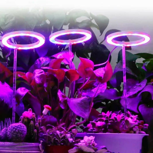 2 pcs USB LED Grow Light 4000K Full Spectrum Plant Lighting with Timer Adjustable, Multicolored, for Small Plants Indoor