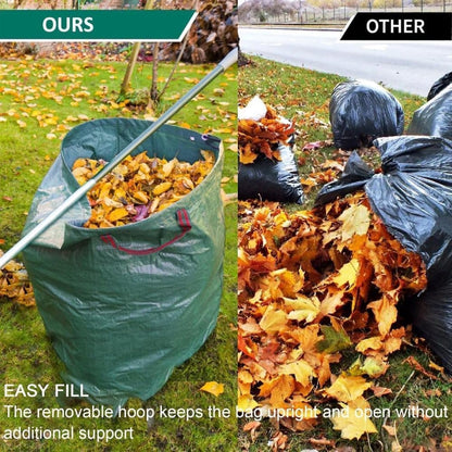 120L Large Capacity Garden Bags with Handles, Self-Standing and Robust for Leaves Lawn Hedges and Garden Waste, 45 x 76cm