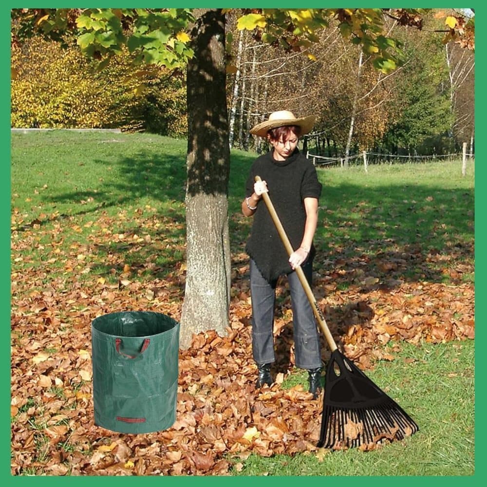 120L Large Capacity Garden Bags with Handles, Self-Standing and Robust for Leaves Lawn Hedges and Garden Waste, 45 x 76cm