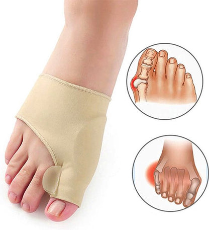 Hallux Valgus Toe Protectors | Toe Separators | Toe Corrector | Bunion | Bunion | Callus | Toe Straightening | Beige | 2 Pieces