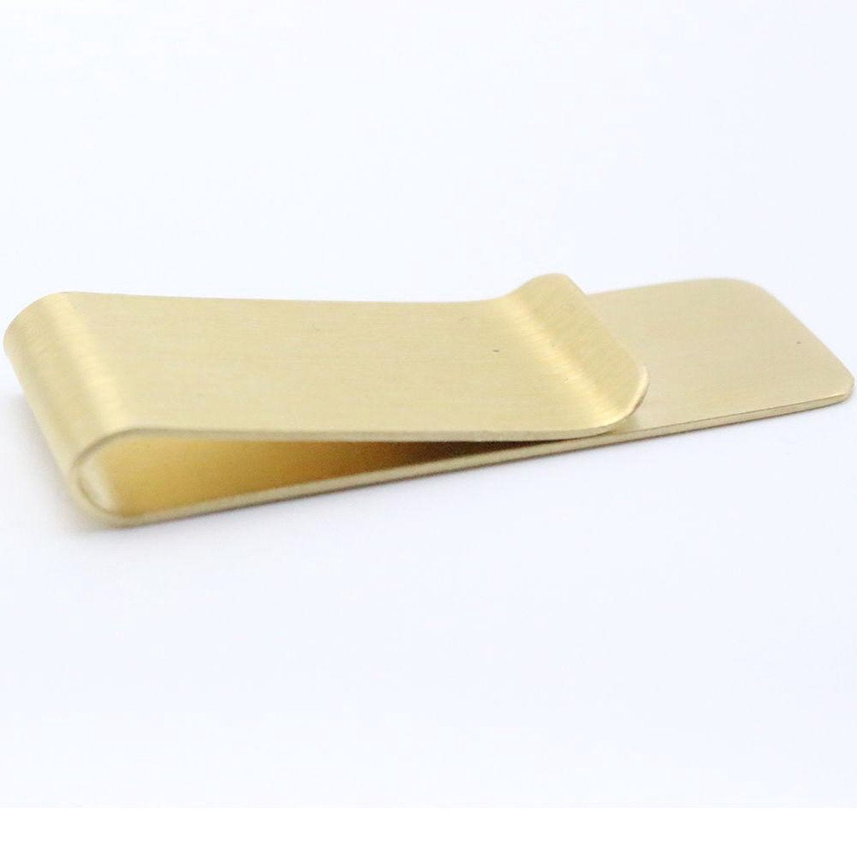Gold-colored money clip - 5.5x2.0cm