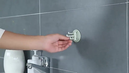 Self-Adhesive Wall Hooks | Towel Hook | Cutlery Hook | Towel Holder | Swivel Hook | 4 Piece | Blue