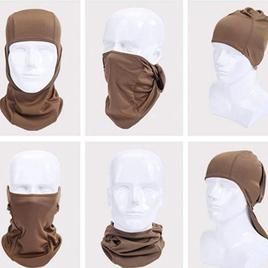 Multiuse Balaclava | Neck Warmer | Bivouac | Face Mask | Motorcycle Cap | Skiing | Snowboarding | Motorcycling | Grey.