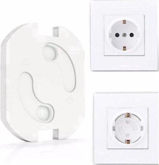 Socket Security for Children | Self-Adhesive Socket Protection Safety Lock Socket | Child Lock Socket | 4 Pieces.