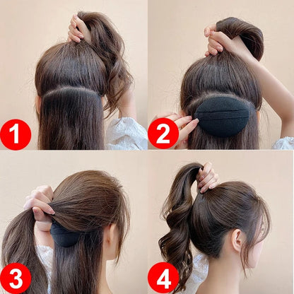 Set of 2 Hair Volume Clips | Invisible Hair Volume Enhancer | Invisible Hairpin | Hair Accessory | Brown