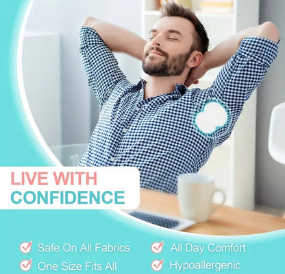 Anti-Sweat Underarm Pads | Anti-Perspirant Underarm Pads | Anti-Sweat | For Underarm Sweat | Disposable | 30 Pieces