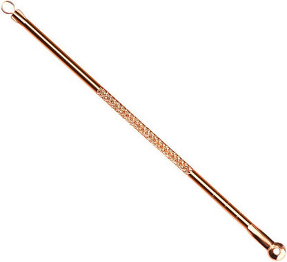 4-Piece Set of Comedone Spoons | Blackhead & Acne Removal | Acne | Comedone Spoon | Comedone Extractor | Pimple Removal | Stainless Steel | Rose Gold