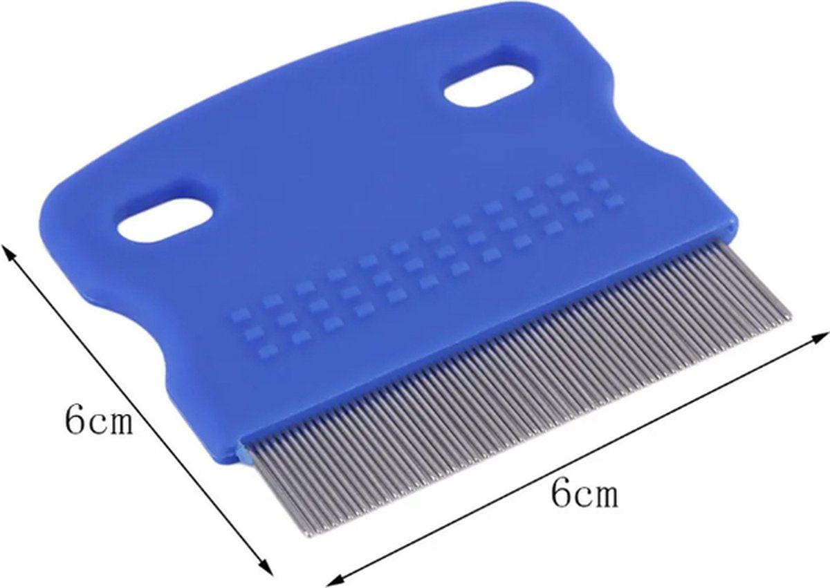 Lice Comb | Lice Brush | Flea Comb | Nits Comb | Lice Remover | Stainless Steel Brushes | Plastic Barrel | Fine | Random Color.