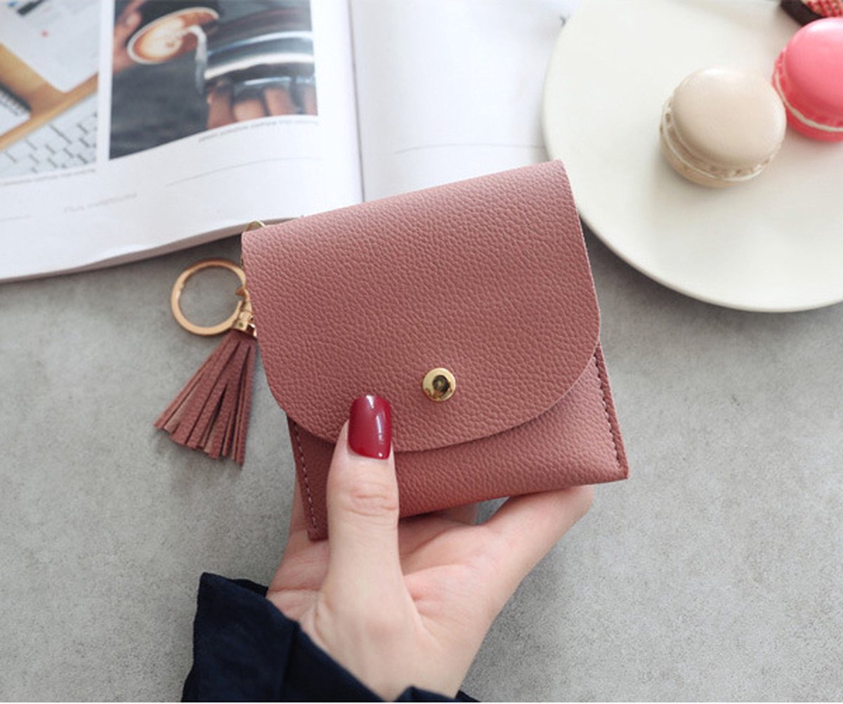 Wallet & Card Holder for 6 Cards | Credit Card Holder | With Cash Compartment | Card Holder | Wallet | PU Leather | Purple