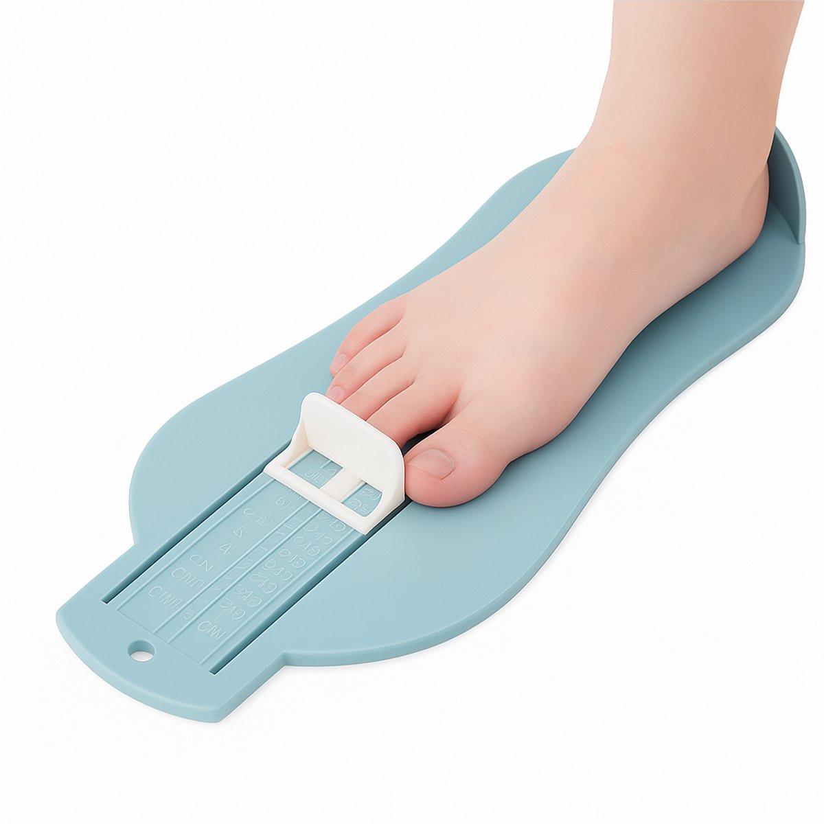Child's Foot Measuring Tool | Child's Shoe Size Measuring Tool | Measure Foot Size | Baby Shoe Measuring Tool | Baby Size | Blue.