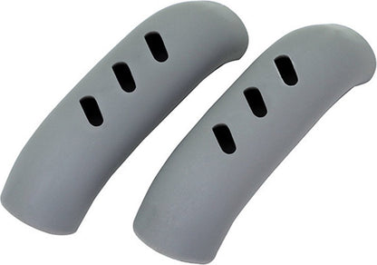 2-Piece Silicone Pot Handle Grips | Prevents Hands from Burning | Heat Resistant and Wear Resistant | Pot Lid Grip | Pan Grip | Extra Grip | Grey
