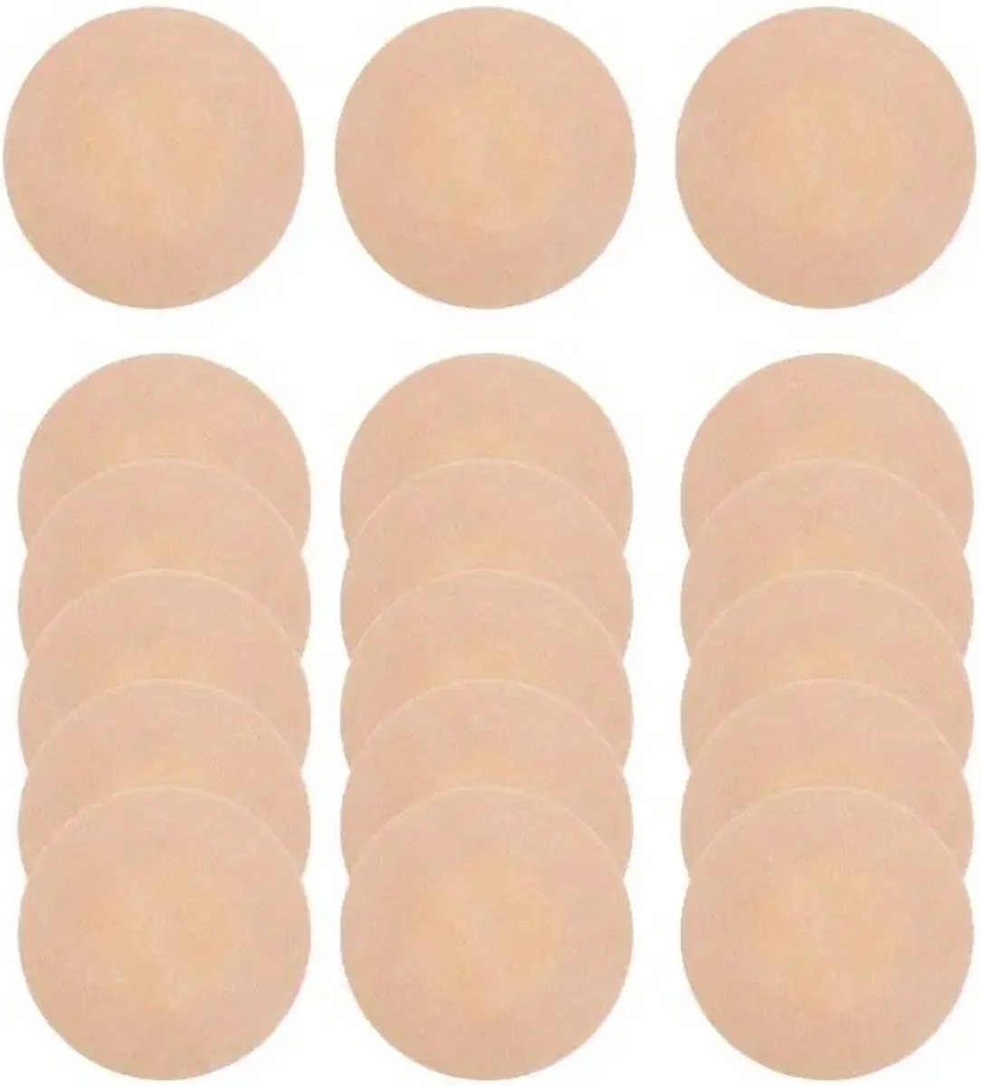5 Pairs Round Nipple Covers | Nipple Stickers | Breast Covers | Nipple Stickers | Nipple Covers | Stick-on Bra | Beige