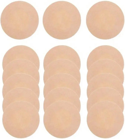 5 Pairs Round Nipple Covers | Nipple Stickers | Breast Covers | Nipple Stickers | Nipple Covers | Stick-on Bra | Beige