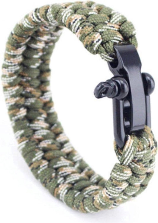 Paracord Survival Bracelet I Paracord Survival Bracelet I Extra Strong I Camouflage.