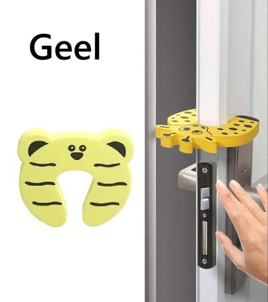 Door stopper Animal I Baby and child Door protector I Door protection I Foam / Foam I Animal door stopper I 1 piece I Yellow.