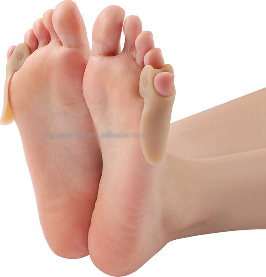 Silicone Toe Corrector Little Toe | Toe Spreader | Little Toe Protector | 1 Pair | Beige