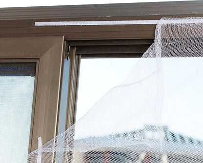 Set of 2 Insect Screens 60 x 200 CM | Window Screens | Insect Nets | Insect Mesh | Fly Screen | With Velcro Adhesive Strip | White