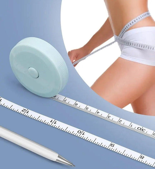 Round Plastic Measuring Tape 150 CM | Extendable Tape Measure | Flexible | Roll Meter | Circumference Gauge | Measuring Tape | Hobby Measuring Tape Body | Green.
