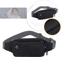 Waist Bag | Fanny Pack | Water Repellent | Pouch | Waist Bag | Waistbelt | With Smartphone Pocket | Headphone Hole | Black