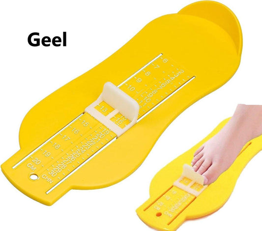 Child's Foot Measuring Tool | Child's Shoe Size Measuring Tool | Baby Shoe Measuring Tool | Baby Measurement | Yellow.